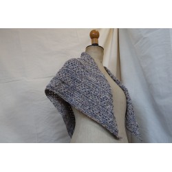 Hand-crocheted triangular...