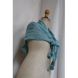 Hand-crocheted triangular...